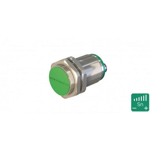 Датчик индуктивный с увеличенным расстоянием срабатывания ВБИ-М30-50Р-1113-СА.51 Расстояние срабатывания Sn: 15 мм Частота переключения: 100 Гц Материал корпуса: Латунь никелированная Диаметром 30 мм IP67 Разъем М12