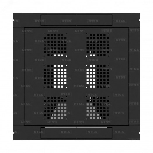 Шкаф напольный телекоммуникационный NTSS RS 42U 600х600мм, 4 профиля 19, двери перфорированная и сплошная металл, регулируемые опоры, боковые стенки съемные, разобранный, черный RAL 9005