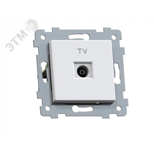 Аксиома  Механизм розетки телевизионной скрытой установки РТВ1-460, белый