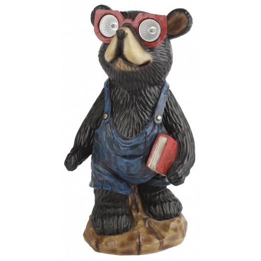 Садовый светильник на солнечной батарее, полистоун, цветной, 27 см SL-RSN27-BEAR1 ЭРА