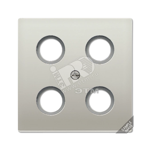 Крышка для SAT-TV-розетки  алюминий