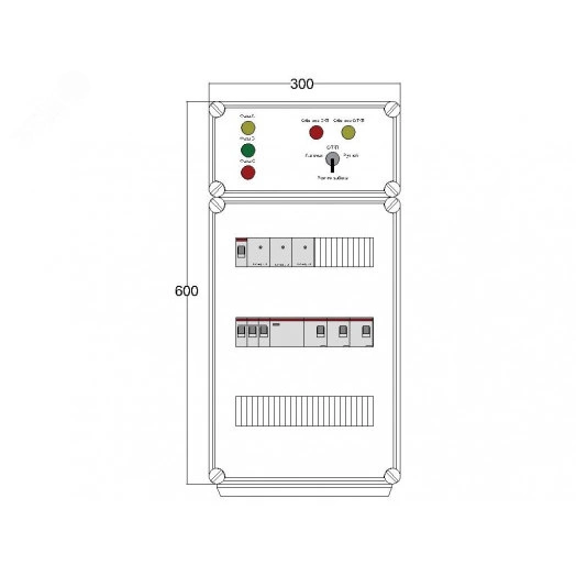 Щит управления электрообогревом DEVIBOX HR 3x4400 3хD330 (в комплекте с терморегулятором и датчиком температуры)