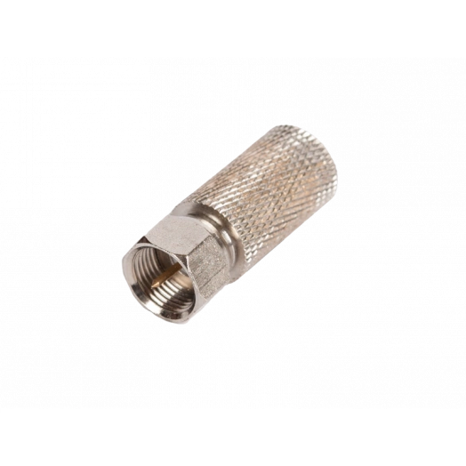 Коннектор F-типа для RG11 с пином накручивающийся металлик 100 шт