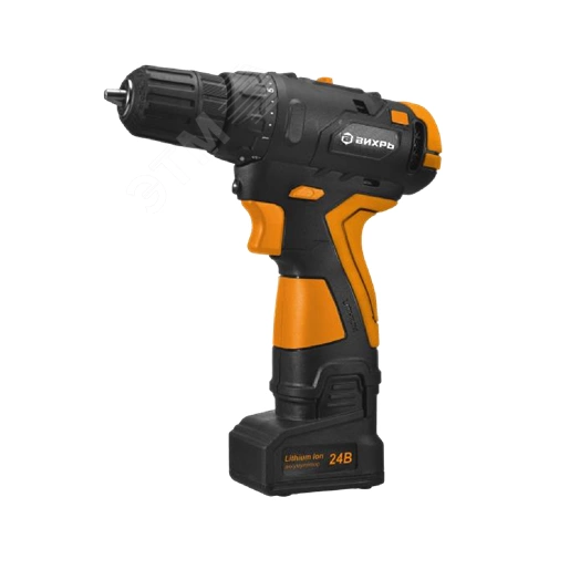 Дрель-шуруповерт аккумуляторная ДА-18Л-2К/Б (2,0 А/ч) (бесщеточный двигатель) Вихрь