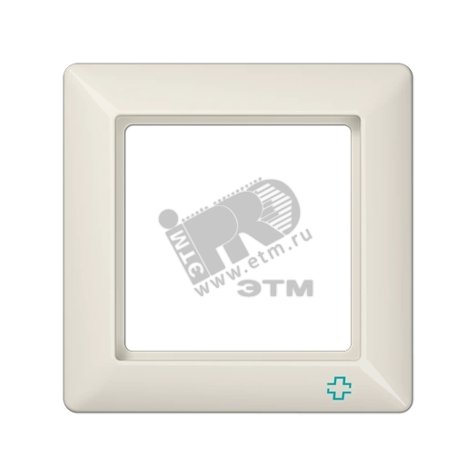 Рамка 1 пост слоновая кость