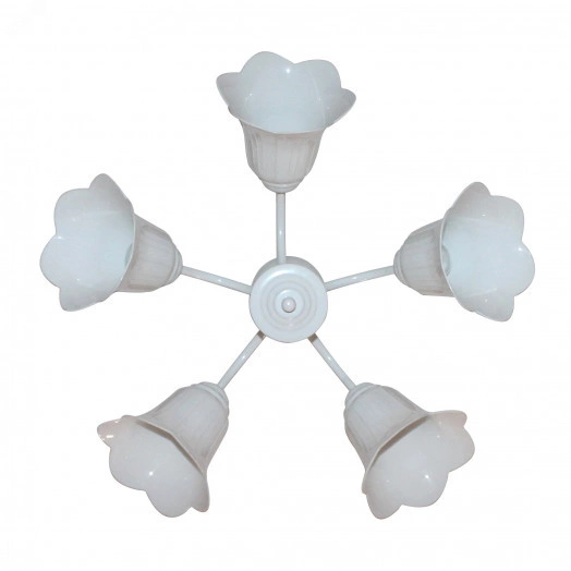 Светильник Джина 251 бел. (плафон П0471) НСБ      01-5х60-130 Е27 ИМ (1005404996)