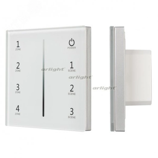 Панель Sens SMART-P29-DIM White (230V, 4 зоны, 2.4G) (ARL, IP20 Пластик, 5 лет)