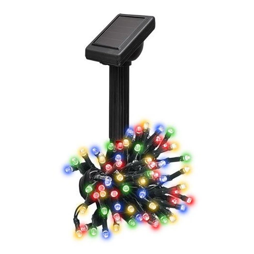 Светильник светодиодный SLR-G01-50M садовый; гирлянда 50 мультицвет. LED солнечная батарея ФАZА 5027275