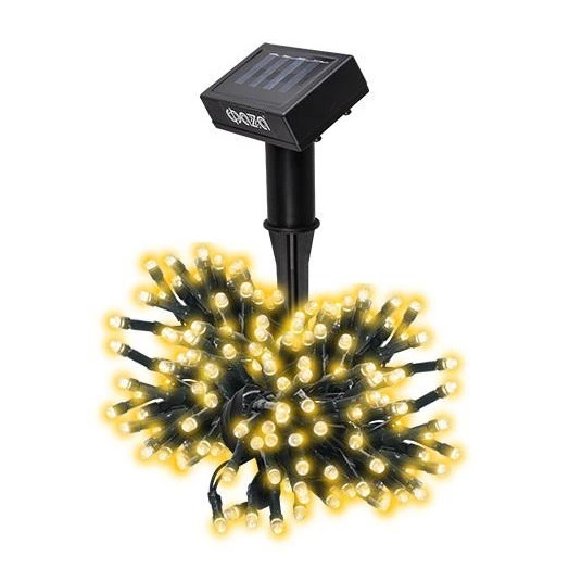 Светильник светодиодный SLR-G01-100Y садовый; гирлянда 100 бел. LED солнечная батарея ФАZА 5027312