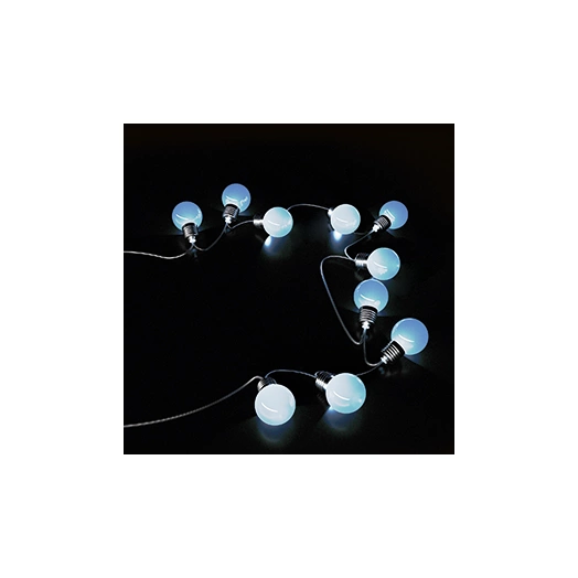 Гирлянда светодиодная садовая Solar Большие шары 10LED бел. IP44 на солнечн. батарее GAUSS GS033