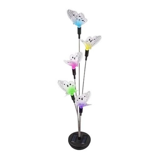 Светильник светодиодный SLR-S01 садовый "бабочки" 5RGB h=1м мультиколор солнечная батарея ФАZА 5006898