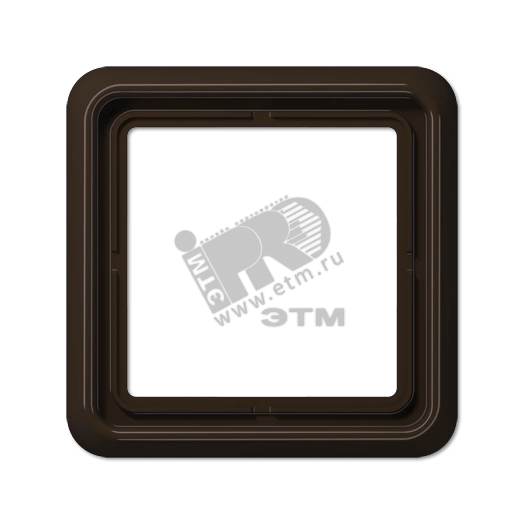 Рамка 1 пост универсальная ударопрочная коричневая