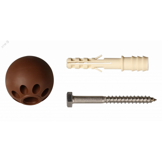 Комплект дверного ограничителя, темно-кор.,блистер