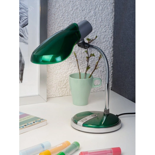 NE-301-E27-15W-GR Светильники настольные ЭРА наст.светильник NE-301-E27-15W-GR зеленый