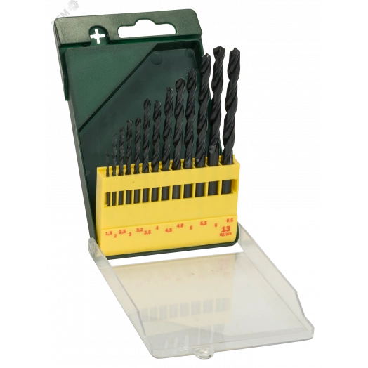 Сверло по металлу HSS-R 1.5-6.5мм Promoline (13шт)