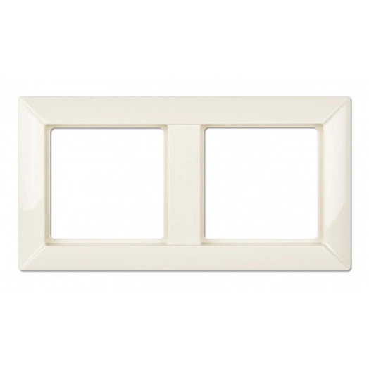 ECO Рамка 2-кратная для вертикальной и горизонтальной установки слоновая кость