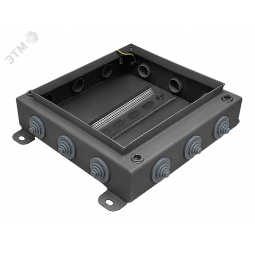 Коробка монтажная КМ IP55-2020, корпус из нержавеющей стали, количество вводов 12