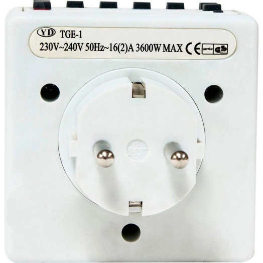 Розетка с таймером (недельная) электронная IP20 16А 3500W ТМ21