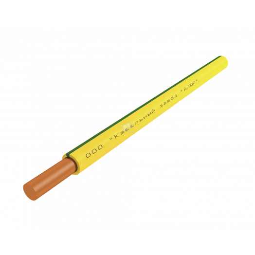 Провод силовой ПуВнг(А)-LS 1х6 желтый барабан     однопроволочный