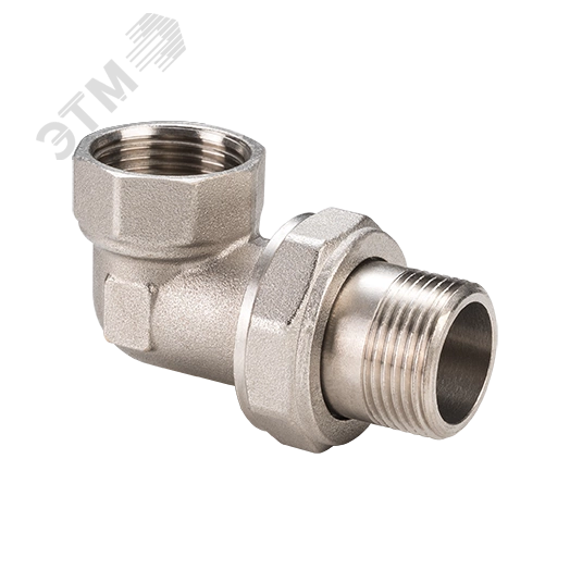 Сгон разъемный ВН 1/2' угловой (американка), никелированный