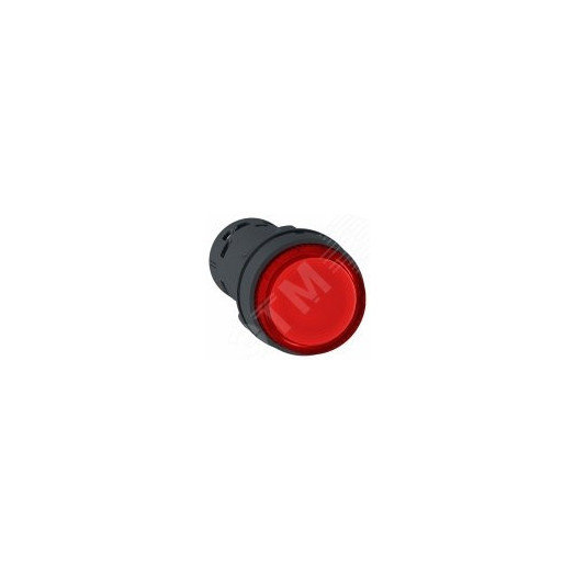 Кнопка 22мм 24В красная с подсветкой
