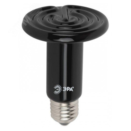 Инфракрасная лампа FITO-100W-НQ керамическая серии CeramiHeat модель RX для брудера, рептилий 100 Вт Е27 ЭРА