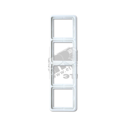 Рамка 4 поста универсальная белая