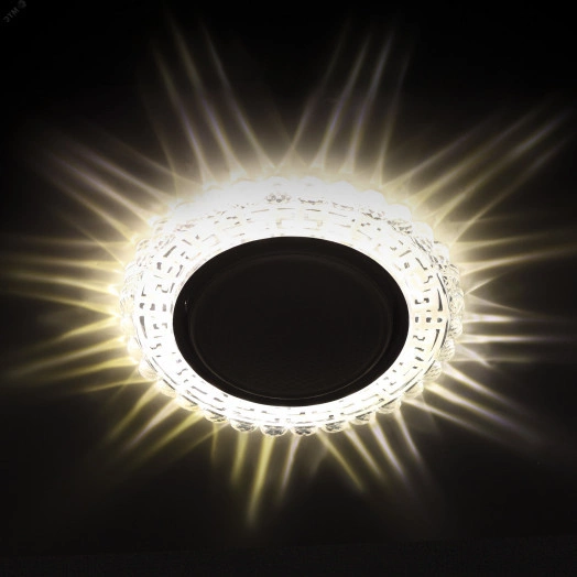 DK LD38 SL Точечные светильники ЭРА декор cо светодиодной подсветкой GX53, зеркальный