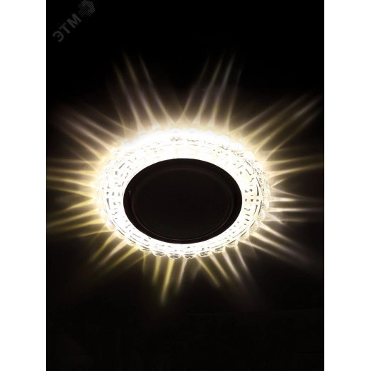 DK LD38 SL Точечные светильники ЭРА декор cо светодиодной подсветкой GX53, зеркальный