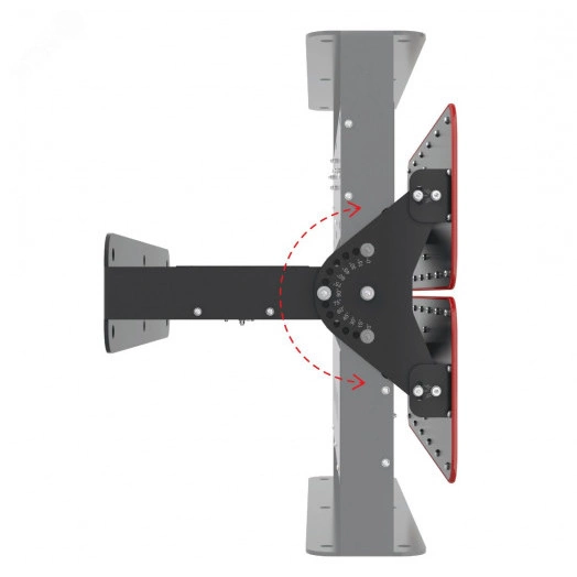 Прожектор LED УРАН ПРОМ (СБУ) 480Вт 67200Лм КСС К15 5,0К прозрачный рассеиватель IP67 (LE-СБУ-66-480-6551-67Х)