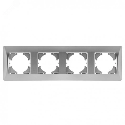 GUSI Ugra РАМКА 4-местная, цвет серебро.