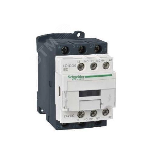 Пускатель магнитный 9А = 12В 1НО+1НЗ LC1D