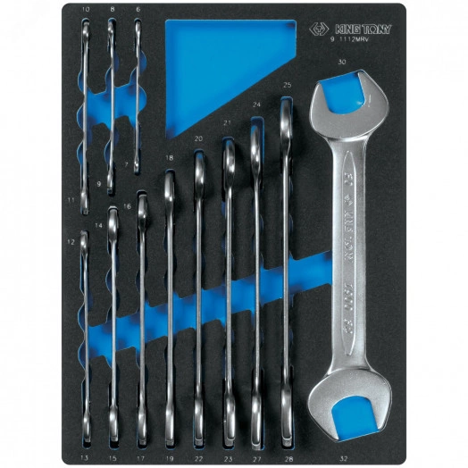 Набор рожковых ключей, ложемент, 12 предметов