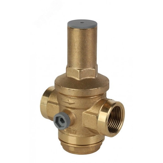 Редуктор давления поршневой с выходом под манометр 3/4 PN25