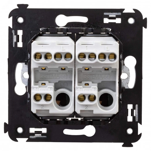 Avanti Переключатель двухклавишный в стену, ''Ванильная дымка''