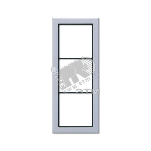 Рамка 3 поста алюминий