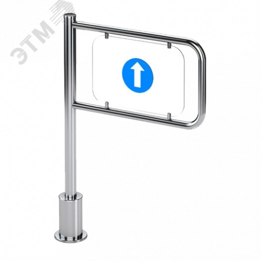 Калитка механическая с пружинным возвратом К-11 правая 1200, преграждающая табличка в комплекте