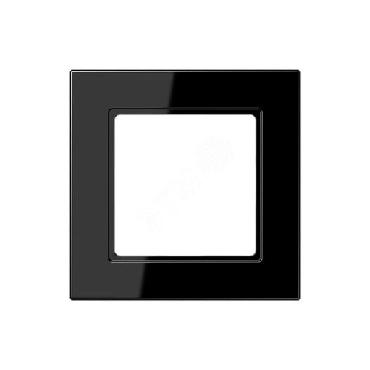 Рамка 1-я для горизонтальной/вертикальной установки  Серия- A550  Материал- термопласт. Цвет- черный