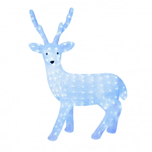 Фигура светодиодная Олень-1 200 светодиодов размер 63*36*93 см цвет свечения-белый IP20 ULD-M6393-200/STA WHITE IP20 DEER-1