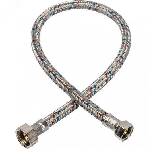 Подводка гибкая для воды ВР 1/2' х ВР 3/8'  длина 60 см