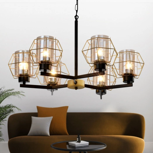 Люстра  Rivoli Gabriele 5025-206 6 х Е27 40 Вт лофт - кантри