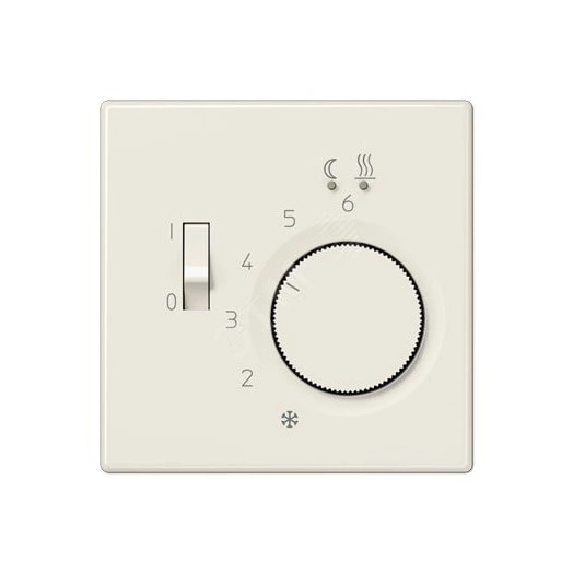 Накладка для регулятора подогрева пола   Серия LS990  Материал- термопласт  Цвет- слоновая кость