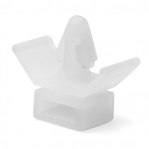 Держатель к хомуту 8.1мм дюбельного типа белый (100шт)