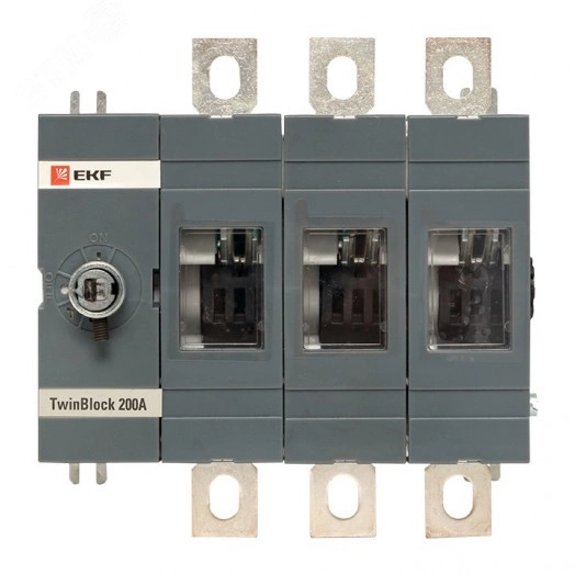 Рубильник 200A 3P без рукоятки управления TwinBlock EKF