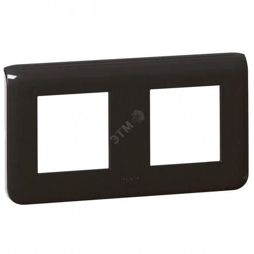 Рамка Mosaic 2x2 модуля, горизонтальная, антрацит