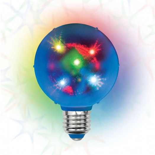 Светодиодный светильник Свечение 3D звёзды 220В Диаметр 8см ULI-Q308 1,5W/RGB/E27 ДИСКО ШАР 3D