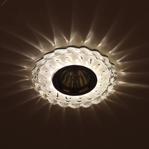 DK LD36 SL/WH Точечные светильники ЭРА декор cо светодиодной подсветкой MR16, прозрачный