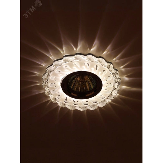 DK LD36 SL/WH Точечные светильники ЭРА декор cо светодиодной подсветкой MR16, прозрачный