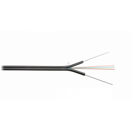 Кабель волоконно-оптический, 4 вол, SM 9/125 G.657.A1, вну/вне., со сталь прутк, LSZH