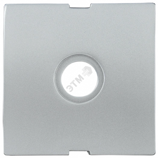 Накладка TV проходная/оконечная BOLERO серебряный